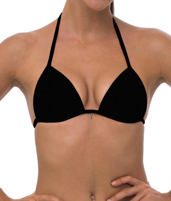 PLAIN BLACK MOULD CUP BRA