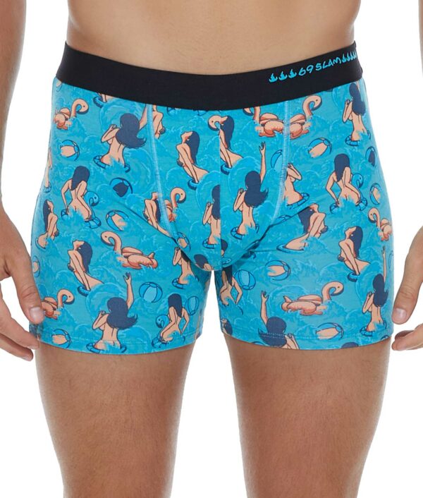 MEN GETTING WET LIGHT GILBERT BAMBOO FITTED BOXER - Image 1