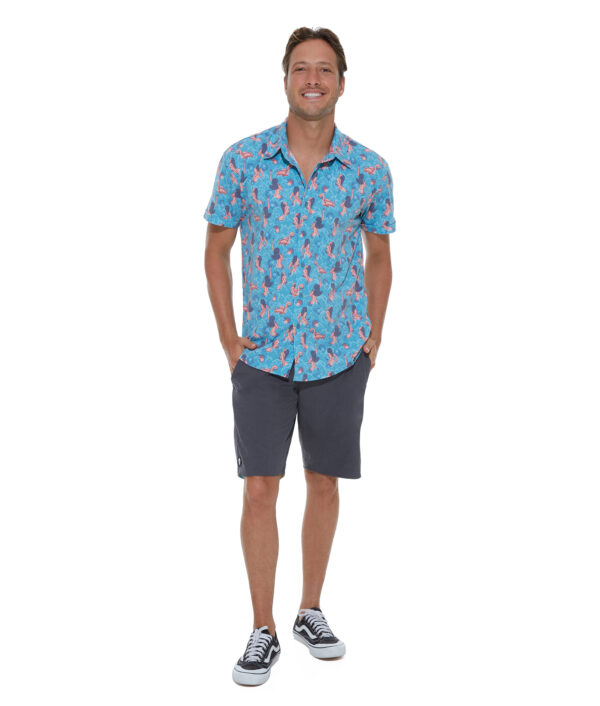 MEN GETTING WET LIGHT JULIAN S/S RASH SHIRT - Image 1