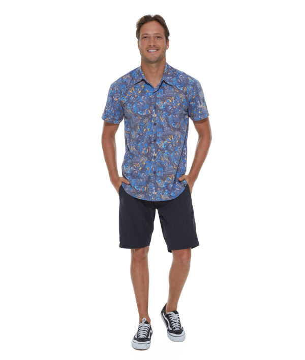 MEN GREATEST SHOW BLUE JULIAN S/S RASH SHIRT