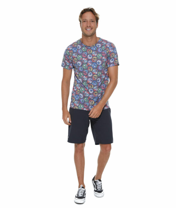 MEN MONSTER BALL LEONARDO S/S PRINTED RASH TEE