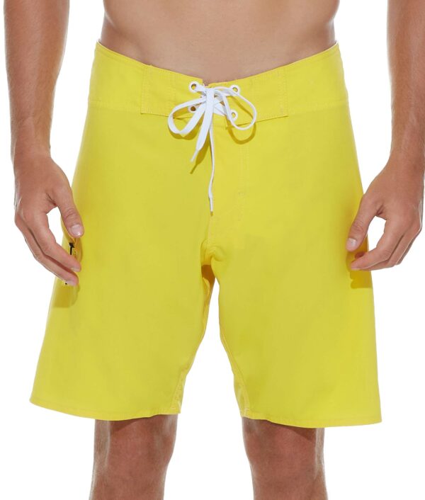MEN PLAIN YELLOW LIAM 4 WAYS STRETCH BOARDSHORT - Image 2