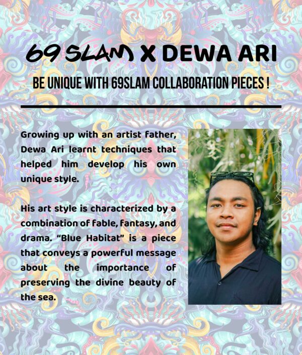 MEN BLUE HABITAT AXEL MEDIUM LENGTH BOARDSHORT - Image 3