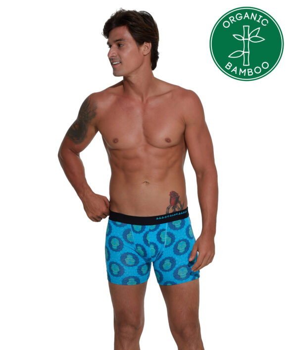 MEN SKULL MANDALA GILBERT BAMBOO FITTED BOXER - Image 2