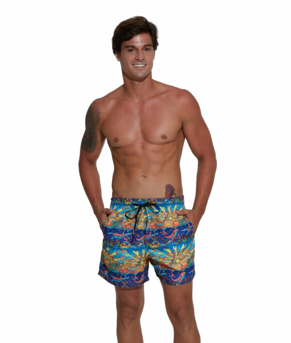 MEN DYSTOPIA SAMOA ELASTIC WAIST BOARDSHORT - Image 1