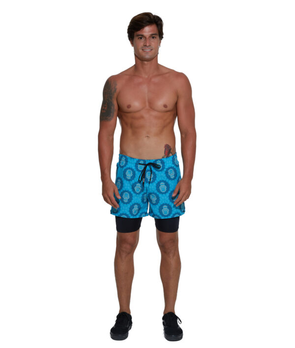 MEN SKULL MANDALA REUS 4WAYS ACTIVE SHORT