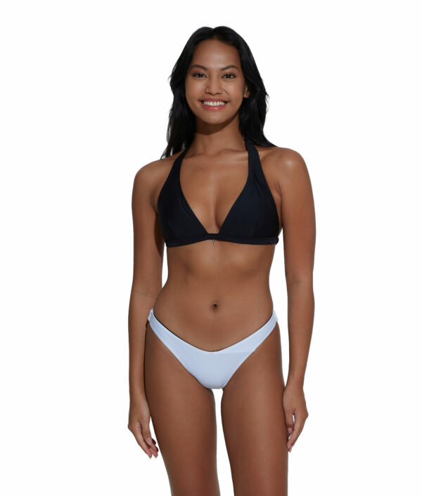 WOMEN PLAIN BLACK LOLA BUNNY TIE TOP