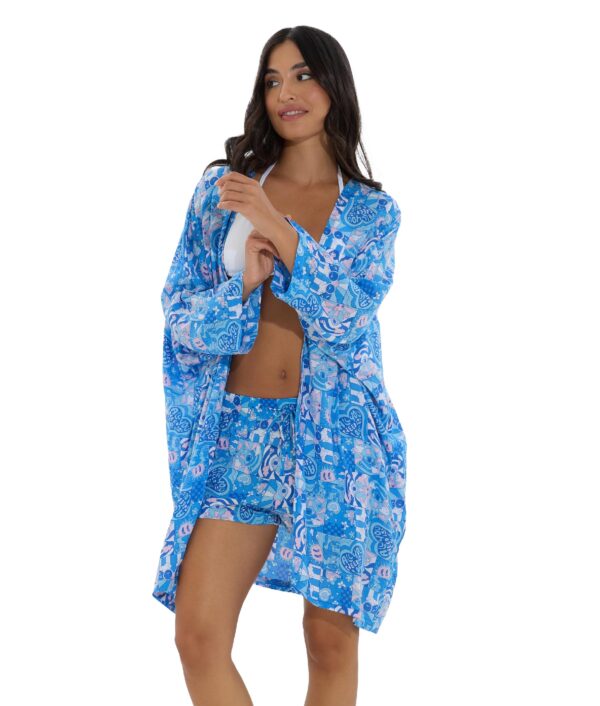 WOMEN HIPPIE VINTAGE OAHU SUMMER KIMONO