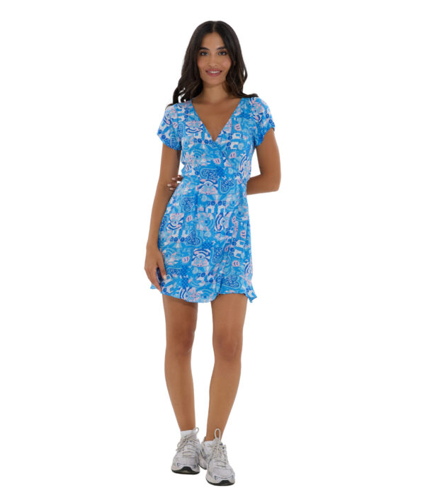 WOMEN HIPPIE VINTAGE CORA WRAP DRESS