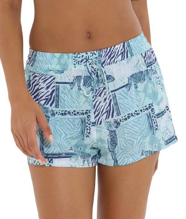 WOMEN WILD PACTHWORK MAYA BREEZY RAYON SHORTS - Image 2