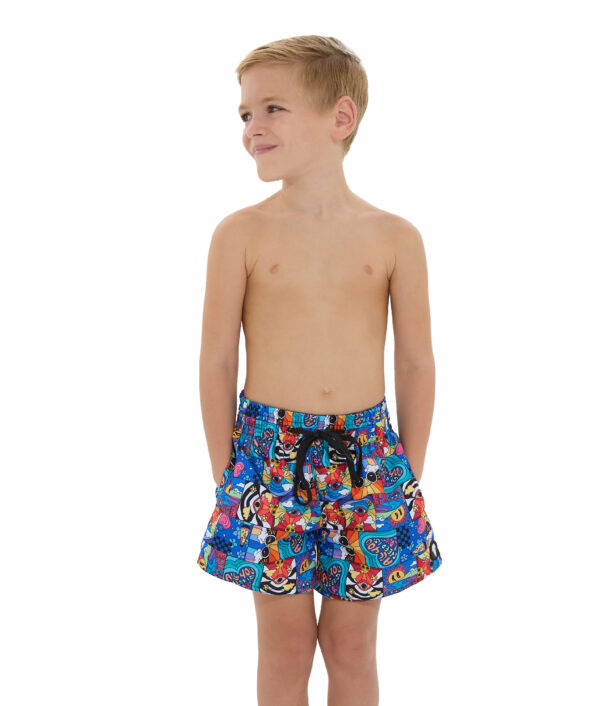 KIDS HIPPIE VINTAGE JAY ELASTIC WAIST BOARDSHORT