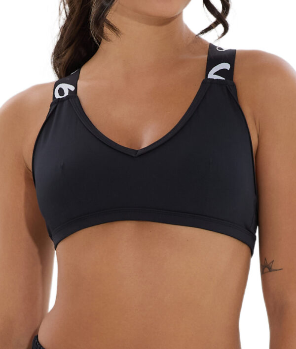 WOMEN PLAIN BLACK ROCKY SPORTS BRA - Image 2