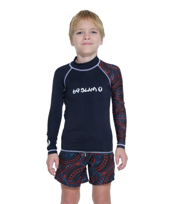 KIDS SAMOAN OWEN L/S RASH VEST