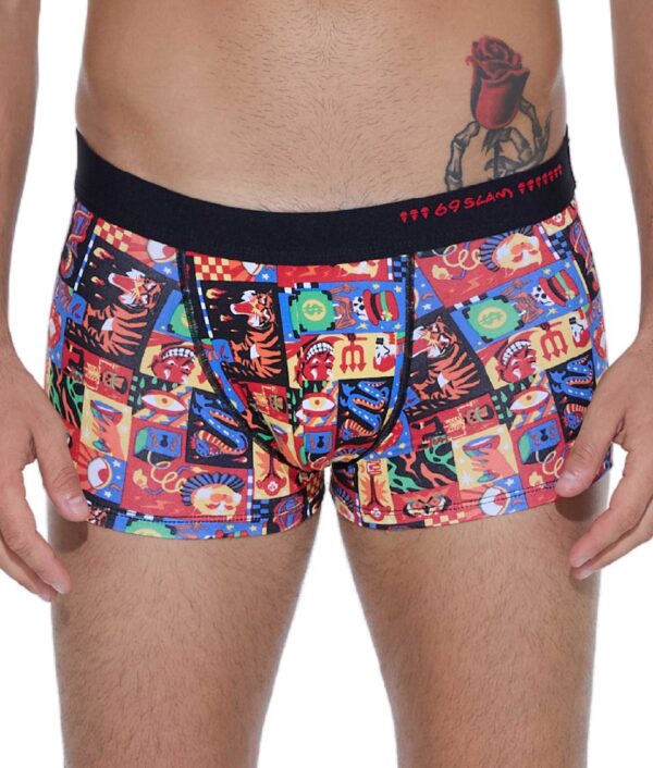 MEN WEIRD BLOCK ELIJAH BAMBOO HIP BOXER - Image 2