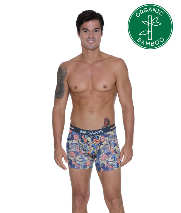 MEN ANCIENT WAVES GILBERT BAMBOO FITTED BOXER