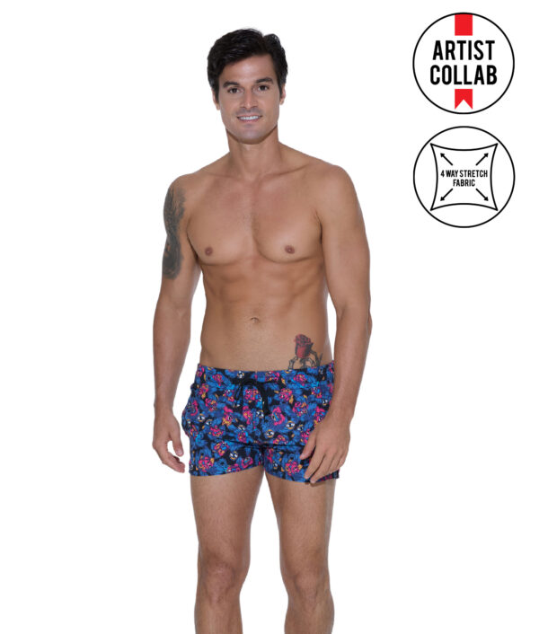 MEN 7 DEADLY MONSTERS BAJO 4 WAYS STRETCH VOLLEY SHORT - Image 1