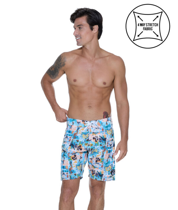 MEN PARADISE LIAM 4 WAYS STRETCH BOARDSHORT - Image 1
