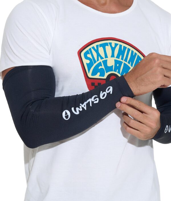 UNISEX PLAIN BLACK ROONEY ARM SLEEVES - Image 2