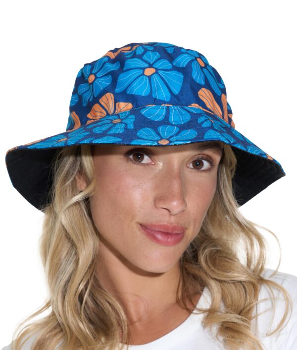 UNISEX FLOWER POWER BOB REVERSIBLE BUCKET HAT - Image 2