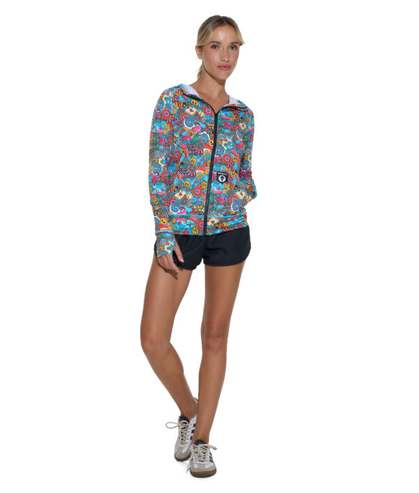 WOMEN TROPICAL LAH CALI HOODED VEST - Image 1