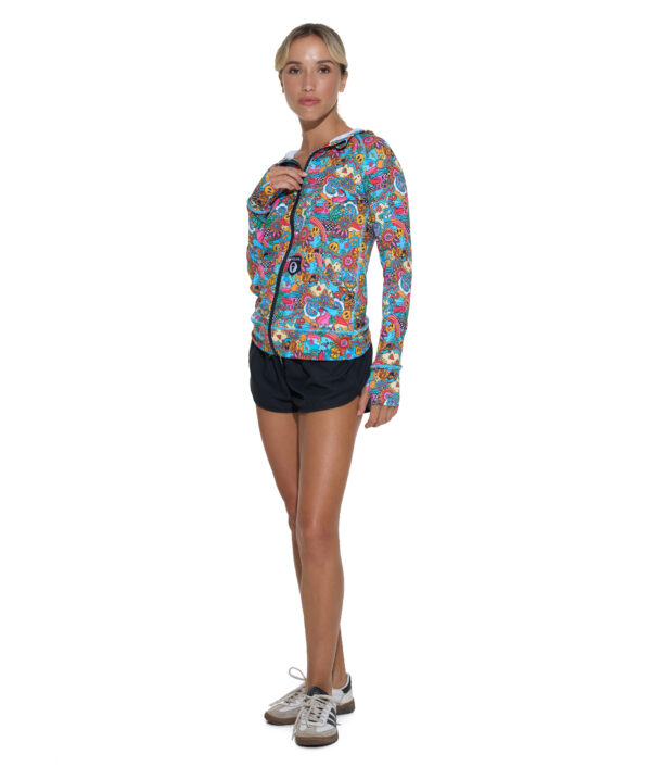 WOMEN TROPICAL LAH CALI HOODED VEST - Image 3