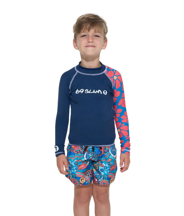 KIDS FLORA MYRIAD OWEN L/S RASH VEST - Image 1