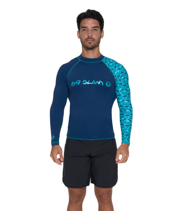 MEN FISHES DIEGO L/S RASH VEST - Image 1