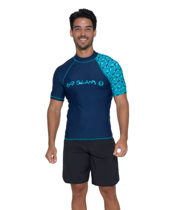 MEN FISHES KOA S/S RASH VEST - Image 1