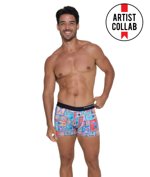 MEN BALI TAPESTRY MASON HIP BOXER - Image 1
