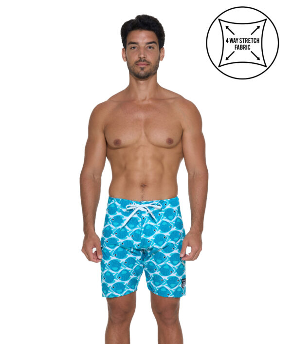 MEN FISHES LIAM 4 WAYS STRETCH BOARDSHORT - Image 1