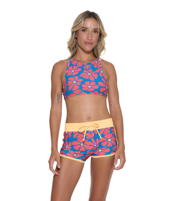 WOMEN FLORA MYRIAD MILA SURF CROP TOP