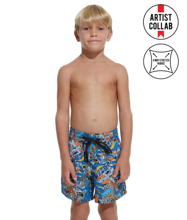 KIDS EXOTIC SEA TAM EW 4 WAYS STRETCH BOARDSHORT