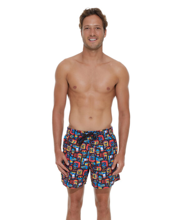 MEN MONSTA FREAK SAMOA ELASTIC WAIST BOARDSHORT