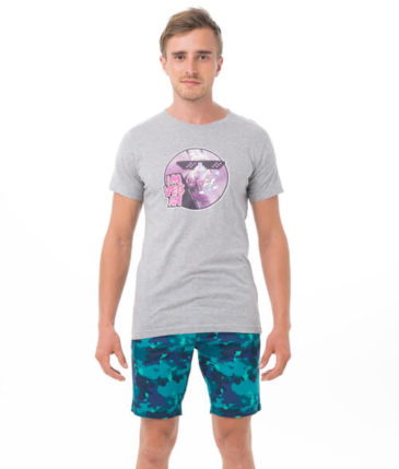 VEGAN RABBIT GREY BE DIFFERENT COLLECTION SHORT SLEEVES T-SHIRT