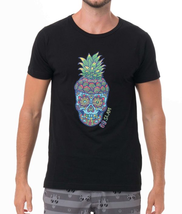 PINE SKULL BLACK BE DIFFERENT COLLECTION SHORT SLEEVES T-SHIRT
