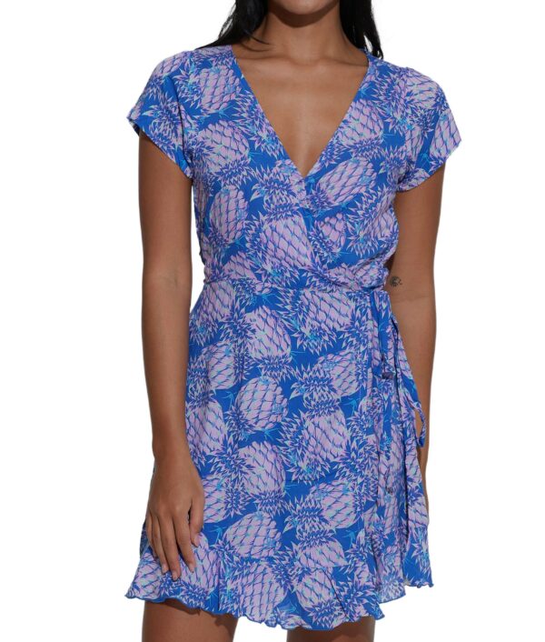 WOMEN PINE CACTUS CORA WRAP DRESS - Gambar 2