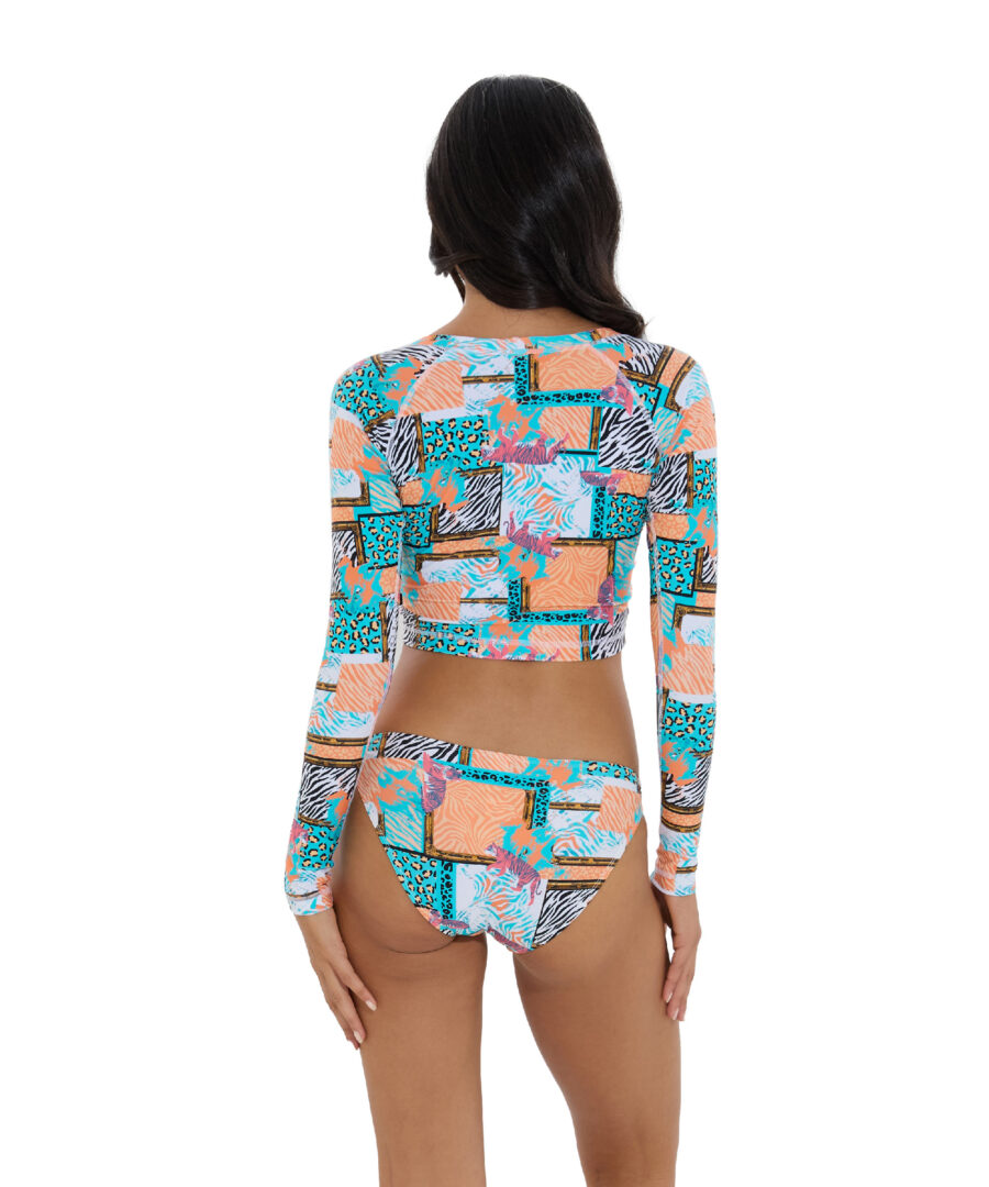 WOMEN WILD PACTHWORK RIANA CROPPED RASH VEST - 69SLAM Official