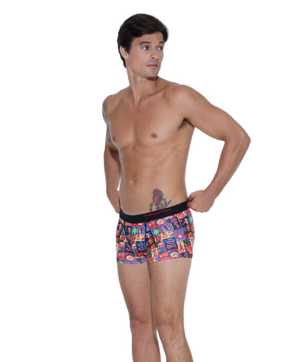MEN WEIRD BLOCK ELIJAH BAMBOO HIP BOXER - Image 3