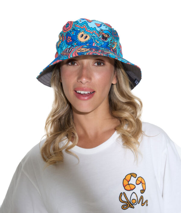 UNISEX TROPICAL LAH BOB REVERSIBLE BUCKET HAT