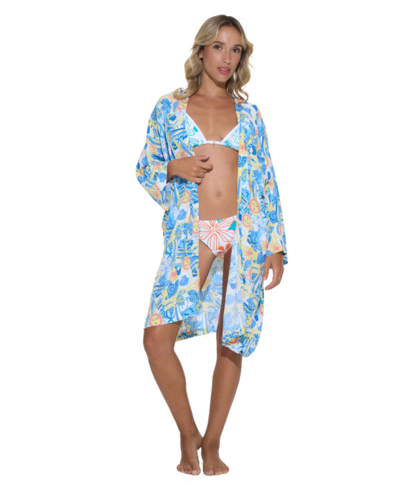 WOMEN BEACH AND LOVE BALI OAHU SUMMER KIMONO