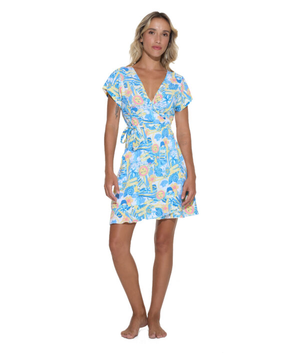 WOMEN BEACH AND LOVE BALI CORA WRAP DRESS