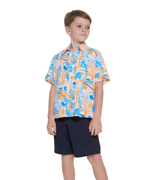 KIDS BEACH AND LOVE BALI ELIO LIGHT RAYON SHIRT
