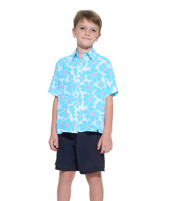 KIDS FLORA TROPICANA ELIO LIGHT RAYON SHIRT - Gambar 1