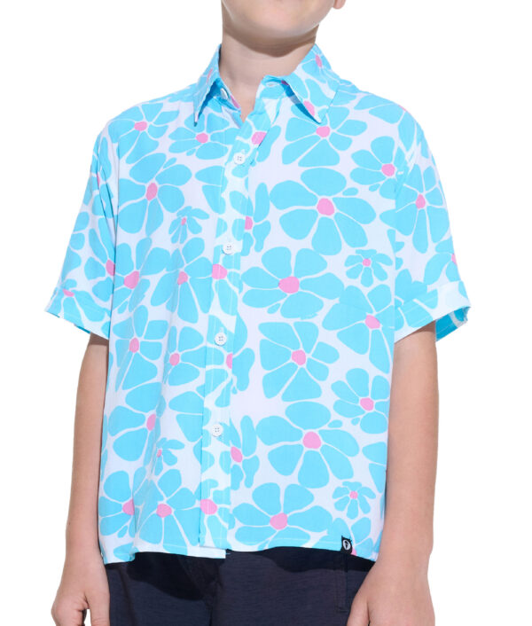 KIDS FLORA TROPICANA ELIO LIGHT RAYON SHIRT - Gambar 2