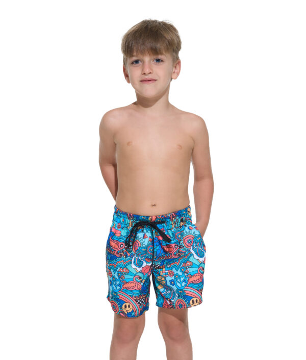 KIDS TROPICAL LAH JAY ELASTIC WAIST BOARDSHORT - Gambar 1