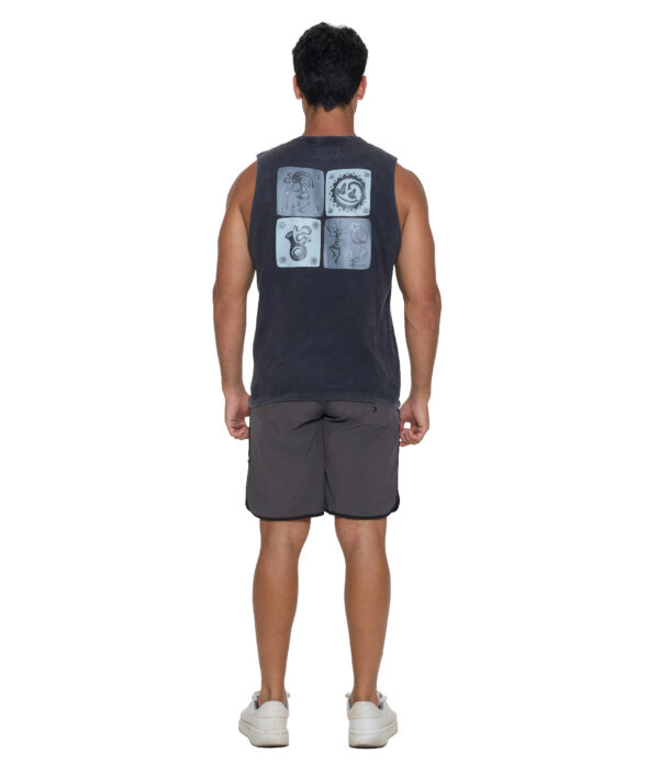 MEN FUN BONG ROMAN LOOSE WASHED SINGLET - Gambar 4