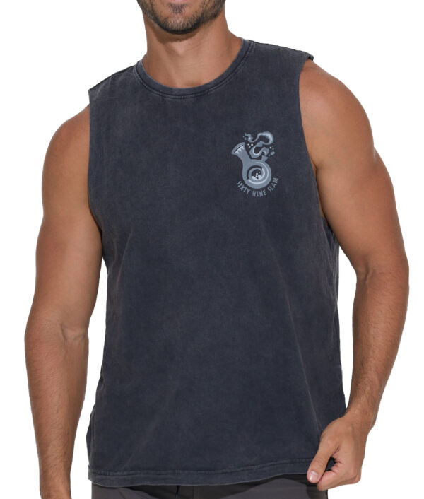 MEN FUN BONG ROMAN LOOSE WASHED SINGLET - Gambar 2